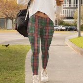 Plaid Rood Groen Controleer Patroon Tartan Leggings