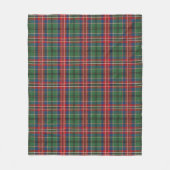 Plaid Rood Groen Elegant Rustiek Klassiek Tartan Fleece Deken (Voorkant)