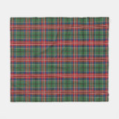 Plaid Rood Groen Elegant Rustiek Klassiek Tartan Fleece Deken (Voorkant (Horizontaal))