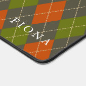 Plaid Rood Groen Gepersonaliseerd Bureaumat (Hoek)