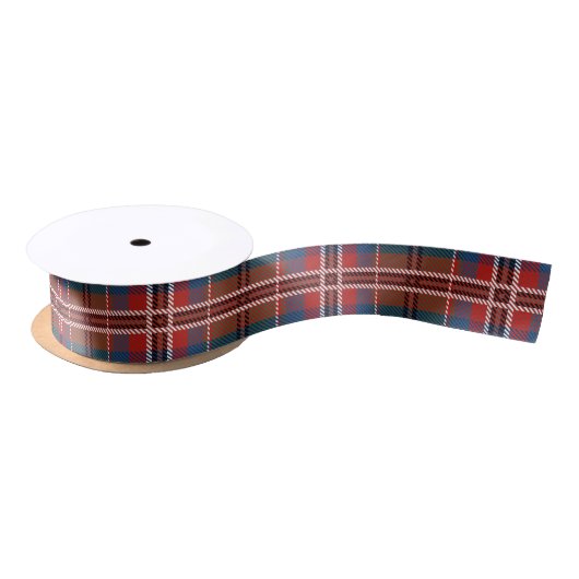 Plaid Rood Groen Kerst Feestdagen Rustieke Tartan Satijnen Lint (Spoel)