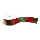 Plaid Rood Groen Klassiek Tartan Satijnen Lint (Spoel)