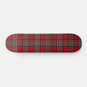 Plaid Rood Groen Rustiek Classic Stewart Tartan Persoonlijk Skateboard (Horizontaal)