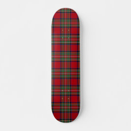 Plaid Rood Groen Rustiek Classic Stewart Tartan Persoonlijk Skateboard