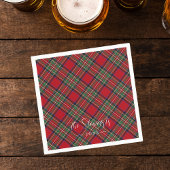 Plaid Rood Groen Rustiek Classic Stewart Tartan Servet