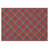 Plaid Rood Groen Rustieke Clan Stewart Tartan Tafelkleed (Voorkant (Horizontaal))