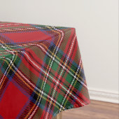 Plaid Rood Groen Rustieke Clan Stewart Tartan Tafelkleed (Voorbeeld)