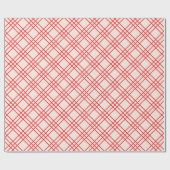 Plaid rood inpakpapier (Vlak)
