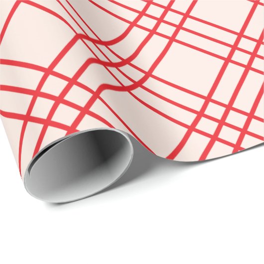 Plaid rood inpakpapier (Rol Hoek)
