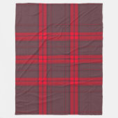 Plaid Rood Traditioneel Tartan Modern Collectie Fleece Deken (Voorkant)