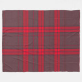 Plaid Rood Traditioneel Tartan Modern Collectie Fleece Deken (Voorkant (Horizontaal))
