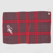Plaid Rood Traditioneel Tartan Modern Collectie Golfhanddoek (Horizontaal)