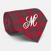 Plaid Rood Traditioneel Tartan Modern Collectie Stropdas (Opgerold)