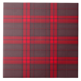 Plaid Rood Traditioneel Tartan Modern Collectie Tegeltje