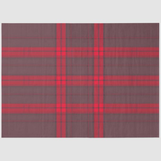 Plaid Rood Traditioneel Tartan Modern Collectie Tissuepapier (Voorkant)