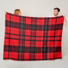 Plaid Rood Traditioneel Tartan Populair Collectie Fleece Deken
