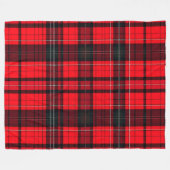 Plaid Rood Traditioneel Tartan Populair Collectie Fleece Deken (Voorkant (Horizontaal))