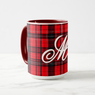 Plaid Rood Traditioneel Tartan Populair Collectie Mok