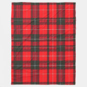 Plaid Rood Traditioneel Tartan Trendy Collectie Fleece Deken (Voorkant)