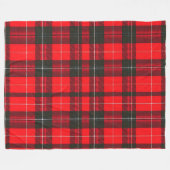 Plaid Rood Traditioneel Tartan Trendy Collectie Fleece Deken (Voorkant (Horizontaal))