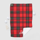 Plaid Rood Traditioneel Tartan Trendy Collectie Golfhanddoek (Insitu)