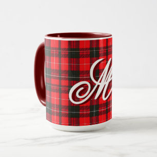 Plaid Rood Traditioneel Tartan Trendy Collectie Mok