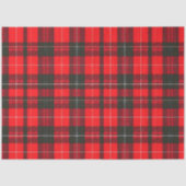 Plaid Rood Traditioneel Tartan Trendy Collectie Tissuepapier (Voorkant)