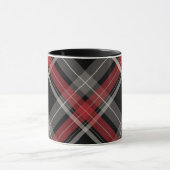 PLAID rood zwart Mok (Midden)