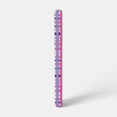 Plaid Roze Blauwgroen Navy Blauw Paarse Samsung Galaxy Hoesje (Linkerkant)