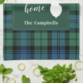 Plaid Rusical Custom Clan Campbell Tartan Theedoek (Gevouwen)