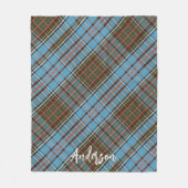 Plaid Rustic Anderson Boerderij Tartan Fleece Deken (Voorkant)