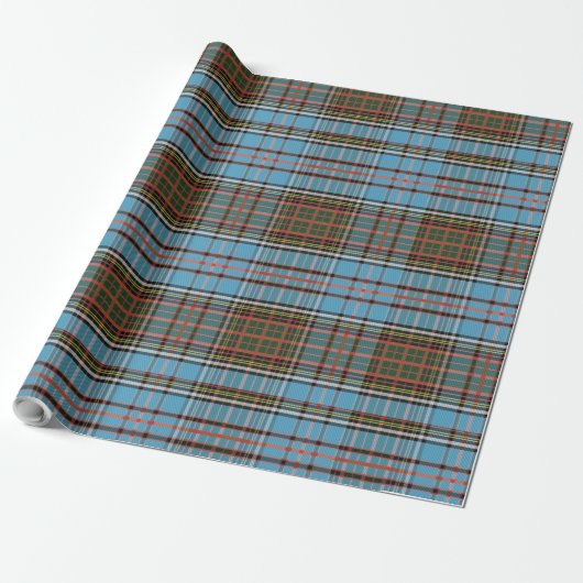 Plaid Rustic Anderson geruit Feestdagen Tartan Cadeaupapier (Uitgerold)