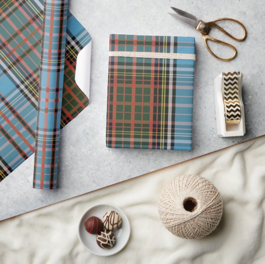 Plaid Rustic Anderson Kerst Feestdagen Tartan Cadeaupapier (Crafts)