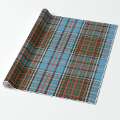 Plaid Rustic Anderson Kerst Feestdagen Tartan Cadeaupapier (Uitgerold)
