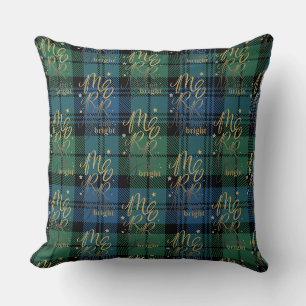 Plaid Rustic Campbell Merry en Bright Tartan Kussen