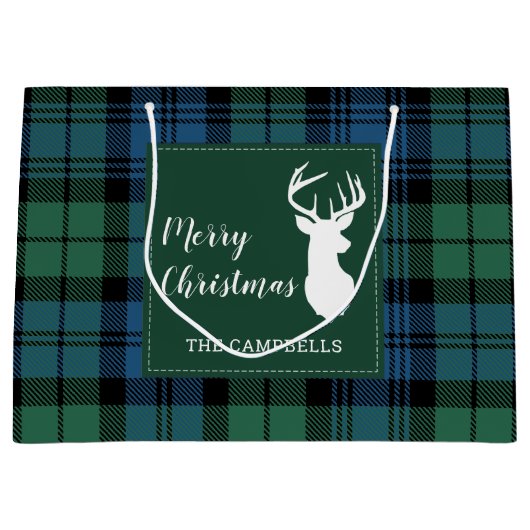 Plaid Rustic Campbell Tartan Groot Cadeauzakje (Voorkant)