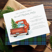 Plaid Rustic Christmas Party Tartan Kaart