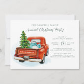 Plaid Rustic Christmas Party Tartan Kaart (Voorkant)