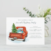 Plaid Rustic Christmas Party Tartan Kaart (Staand voorkant)