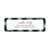 Plaid Rustic Clan Gordon Tartan Retouradres Etiket (Voorkant)