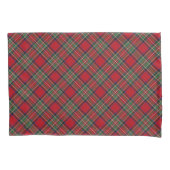 Plaid Rustic Clan Stewart Rood en Groene Tartan Kussensloop (Voorkant)