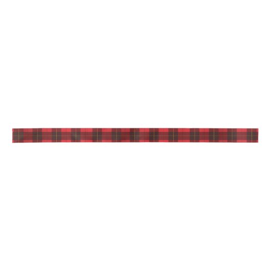 Plaid Rustic Clan Wallace Check Tartan Satijnen Lint (Voorkant)