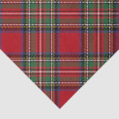 Plaid Rustic Classic Red Green Stewart Tartan Tissuepapier (Detail)