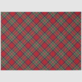 Plaid Rustic Classic Red Green Stewart Tartan Tissuepapier (Voorkant)