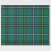 Plaid Rustic Henderson Green Christmas Tartan Cadeaupapier (Vlak)