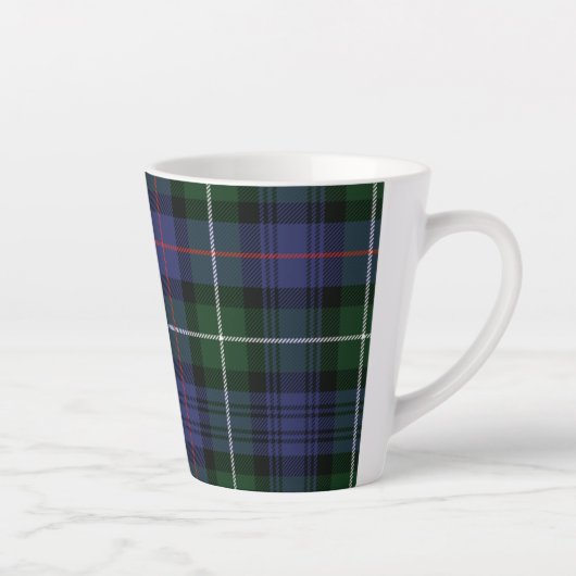 Plaid Rustic MacKenzie Green Black Tartan Latte Mok (Rechts)