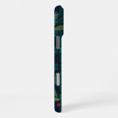 Plaid Rustic Monogram Script Krans Tartan iPhone Hoesje (Rechterkant)