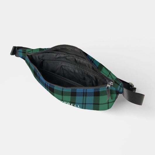 Plaid Rustic Personaliseer Campbell Tartan Heuptasje (Open)