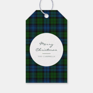 Plaid Rustic Schrift Campbell Military Tartan Cadeaulabel