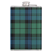 Plaid Rustic Schrift Campbell Tartan Op Maat Heupfles (Achterkant)